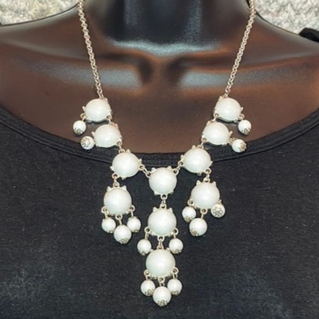 Jane Stone Bib Bubble Statement Necklace